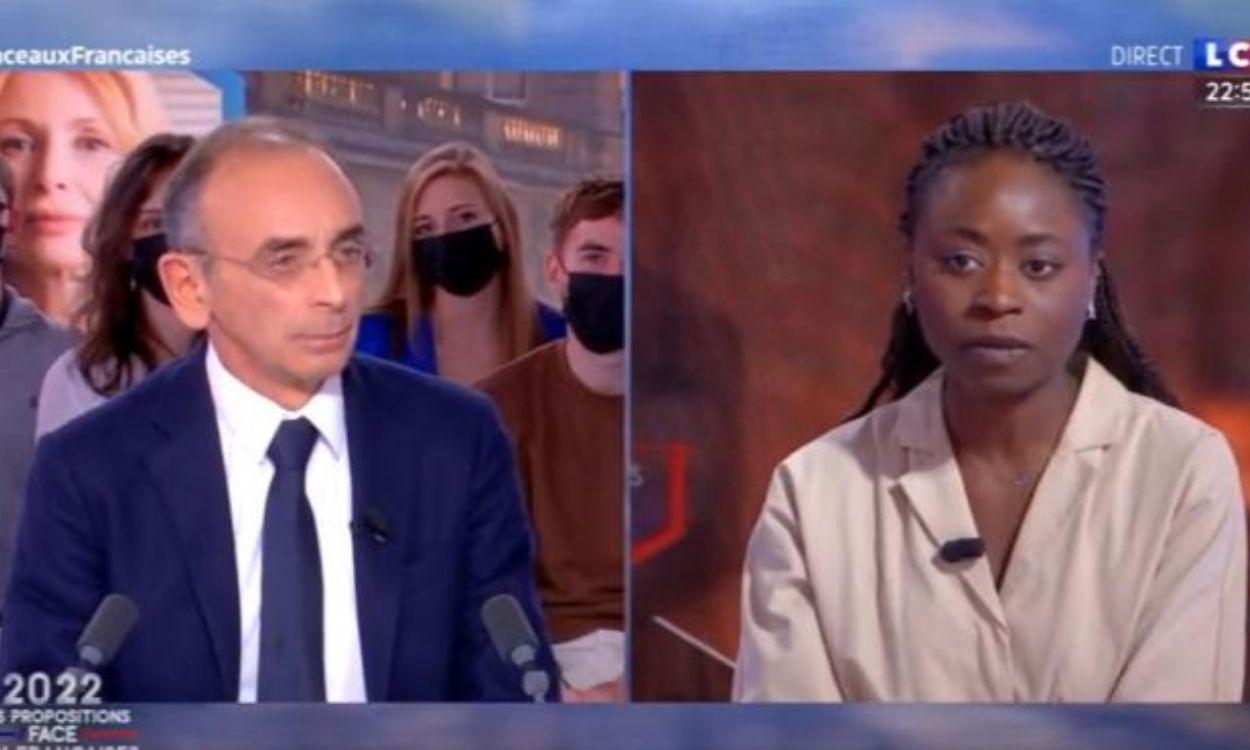 Imagen de Éric Zemmour en la televisión francesa.