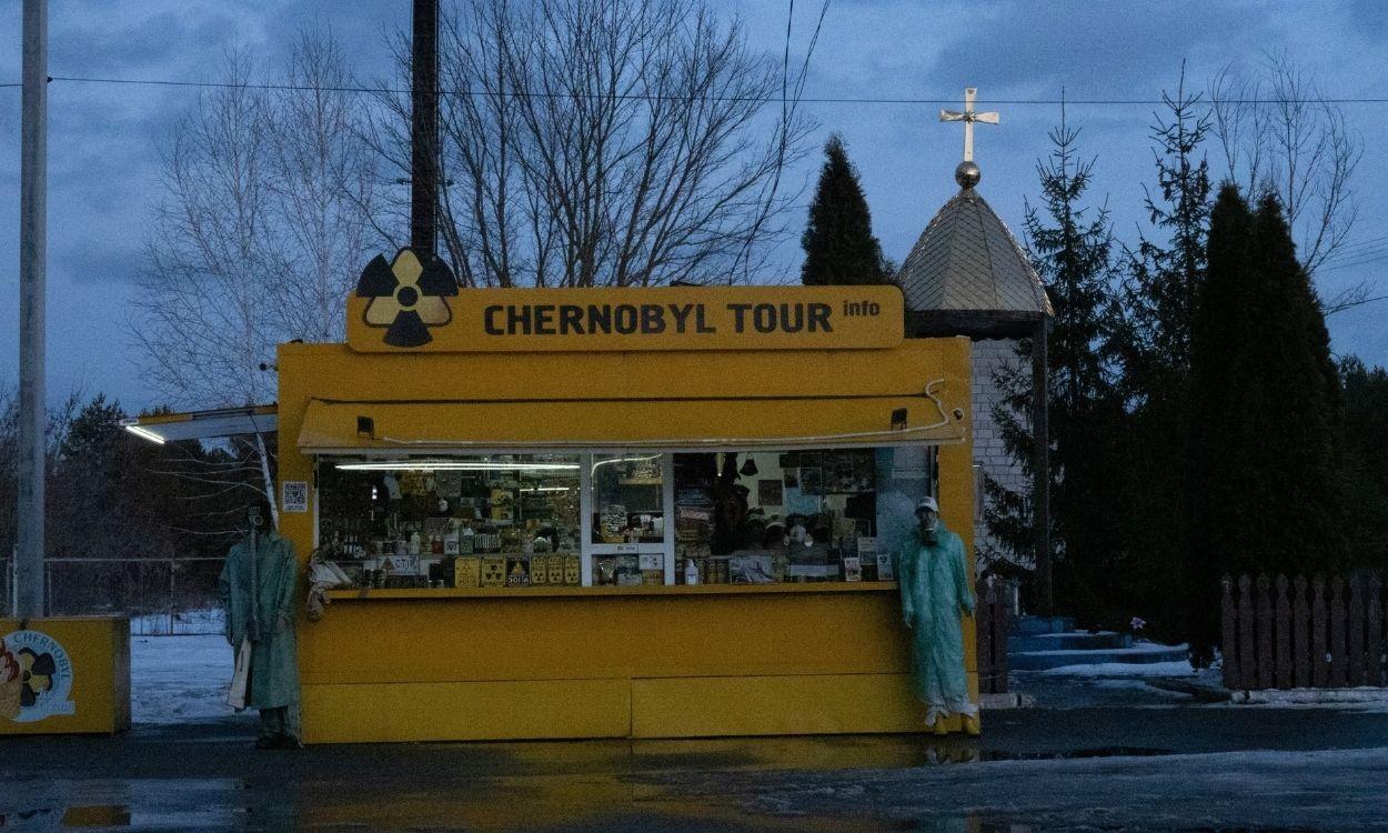 Tienda de recuerdos en Chernóbil (Ucrania). Europa Press.