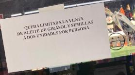 Límites a la compra de aceite de girasol. Europa Press