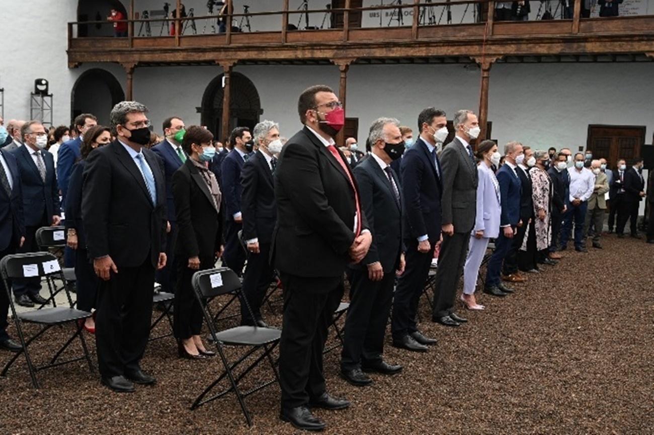 Acto de homenaje al pueblo de La Palma