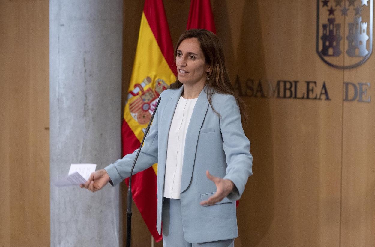 Mónica García se acuerda de Ayuso al escuchar a Feijóo. EP