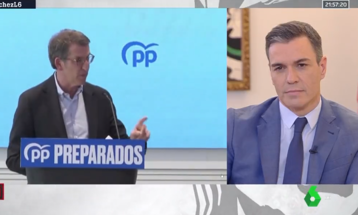 Pedro Sánchez responde a Feijóo en una entrevista en la Sexta