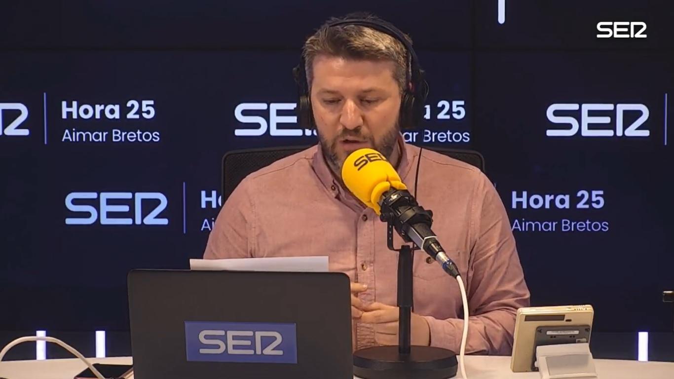 Aimar Bretos en 'Hora 25'. Cadena SER.