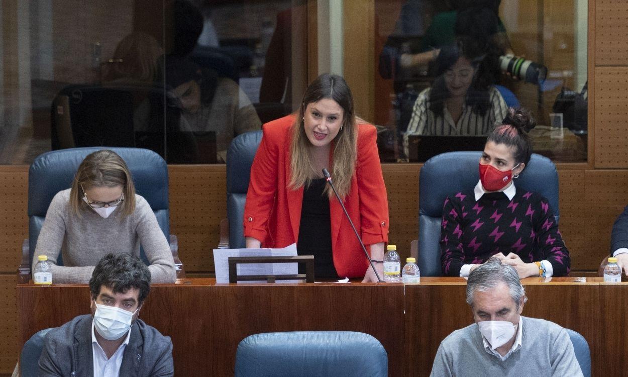 La coportavoz de Podemos en la Asamblea de Madrid, Alejandra Jacinto. Europa Press. 