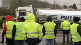 Piquete a causa del parón de transportistas. Europa Press