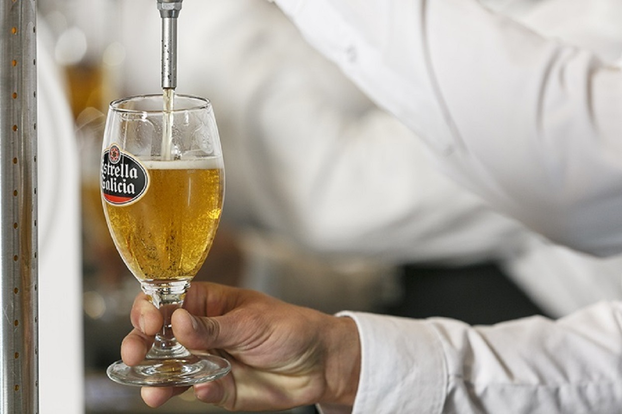 Una cerveza Estrella Galicia. Europa Press