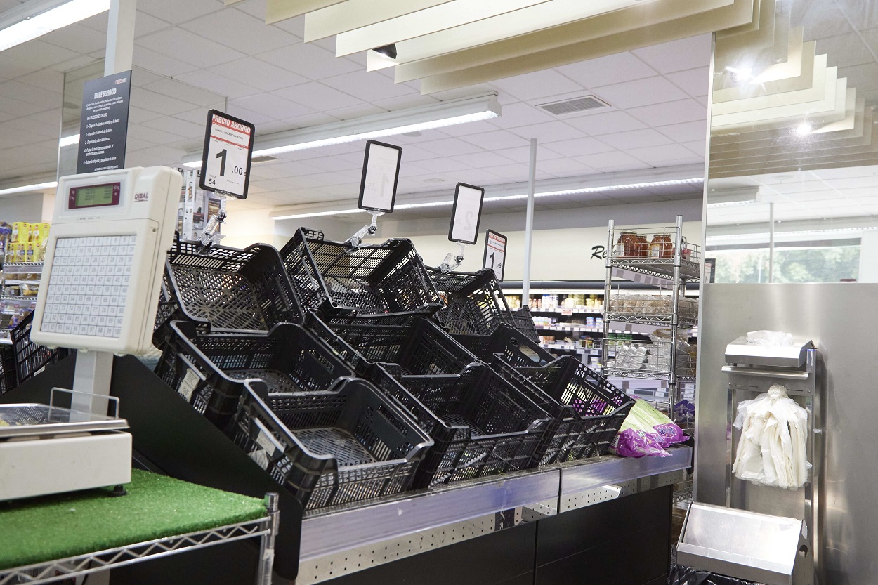 Imagen de archivo de un supermercado desabastecido. Europa Press