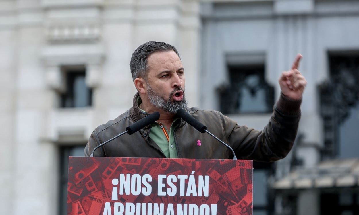 El presidente de Vox, Santiago Abascal