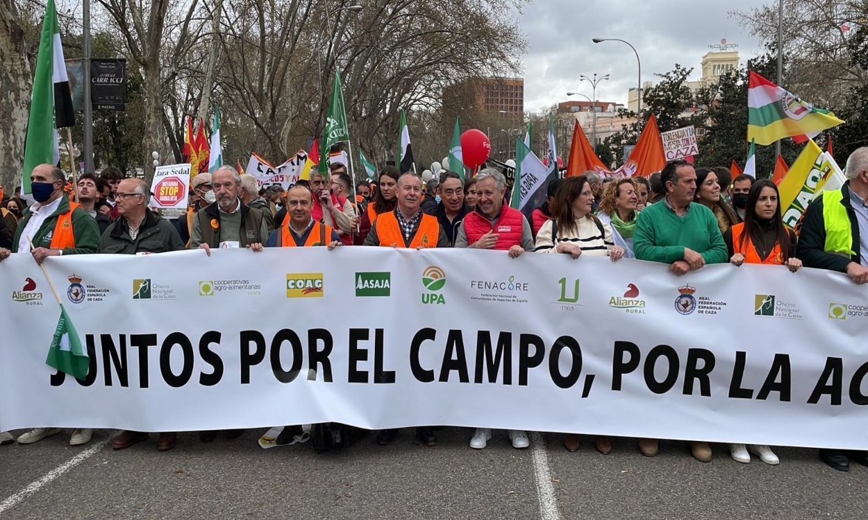 Manifestación del mundo rural. EP