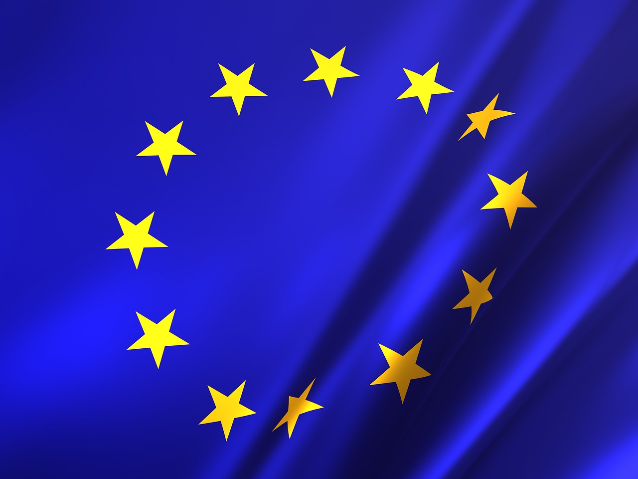 Imagen de recurso de una bandera de la Unión Europea. Fuente: Pixabay.
