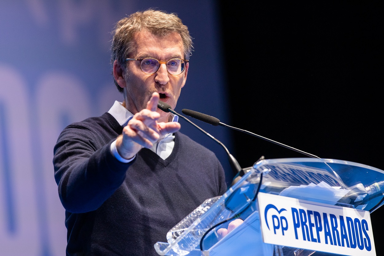 El candidato a la presidencia del PP, Alberto Nuñez Feijóo. Europa Press