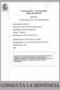 Las parejas de hecho podrán cobrar la pensión de viudedad del cónyuge aunque lleven menos de dos años registradas