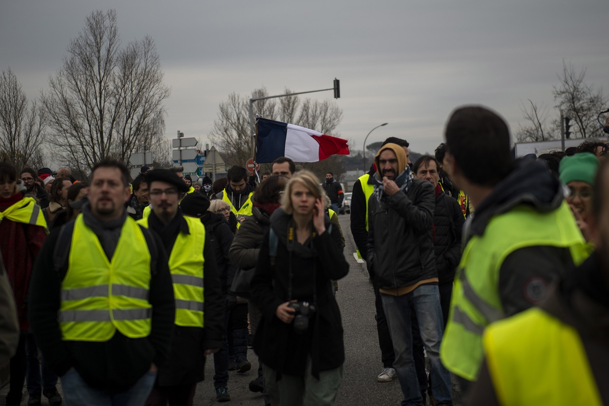Chalecos amarillos en una manifestación en Francia. Europa Press