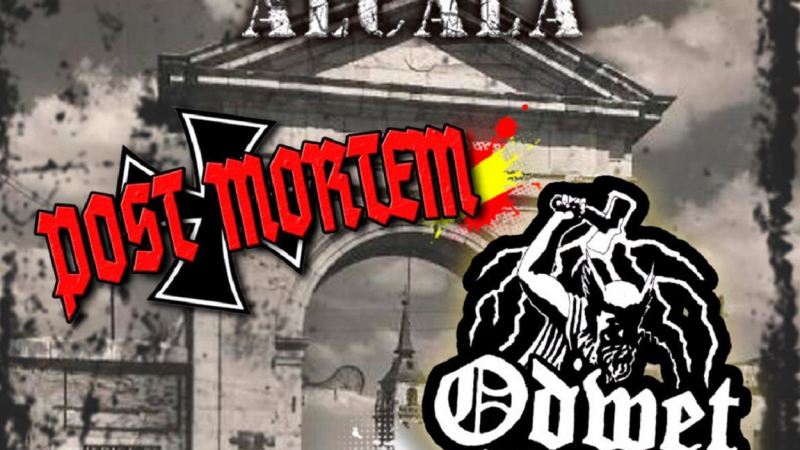 Cartel del concierto de los grupos neonazis. Foto: Twitter Cartel del concierto de los grupos neonazis. Foto: Twitter