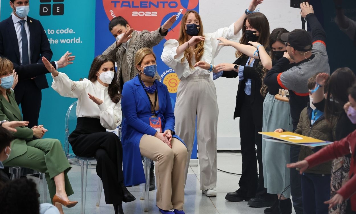 La reina Letizia en el acto del Tour del Talento en Guadalajara. EP