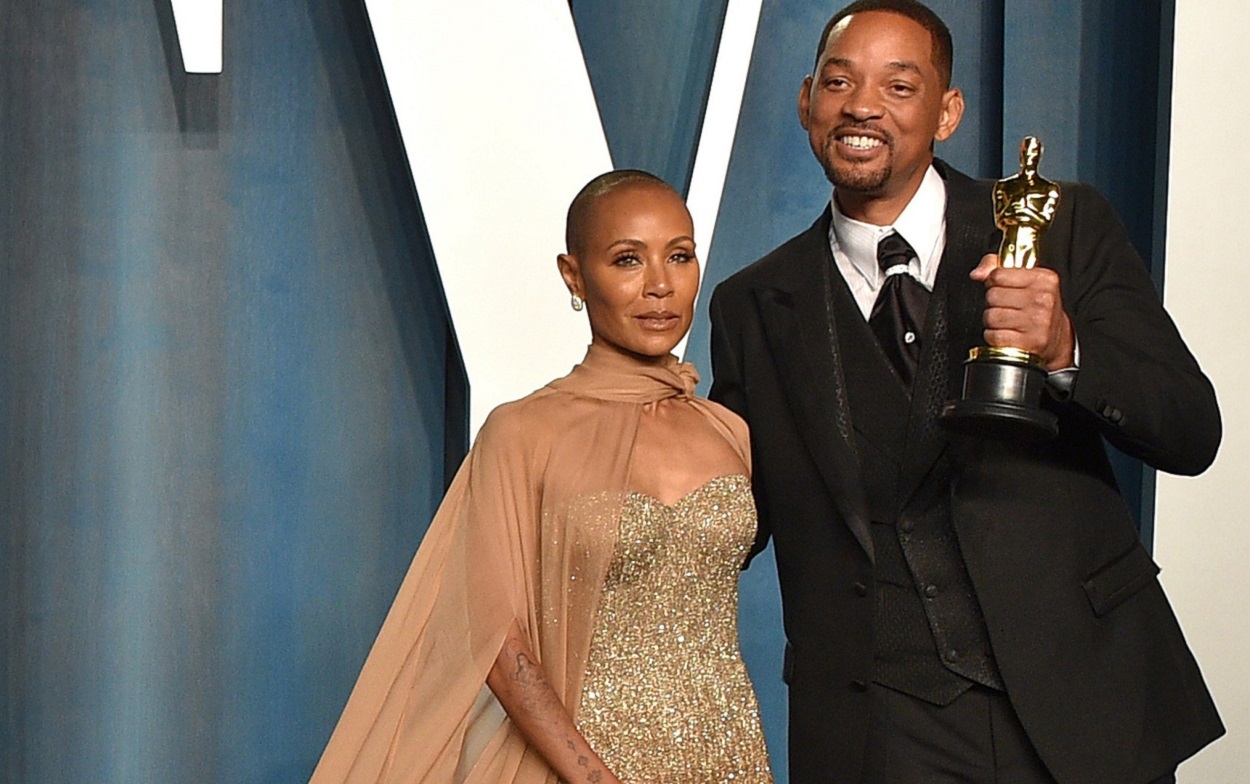 Jada Pinkett Smith y Will Smith en la fiesta post Oscar. Fuente: Europa Press.