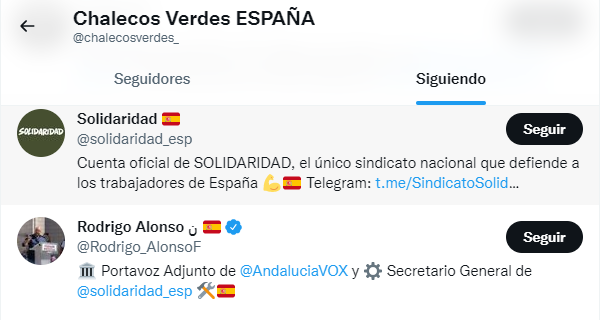 Seguidos Solidaridad VOX Seguidos Solidaridad VOX