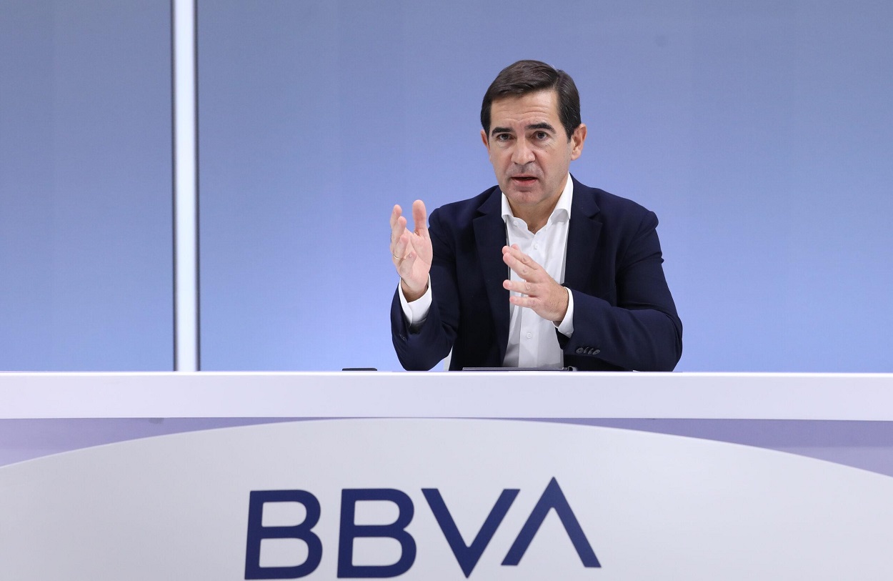 El presidente de BBVA, Carlos Torres, en el Investor Day de la entidad