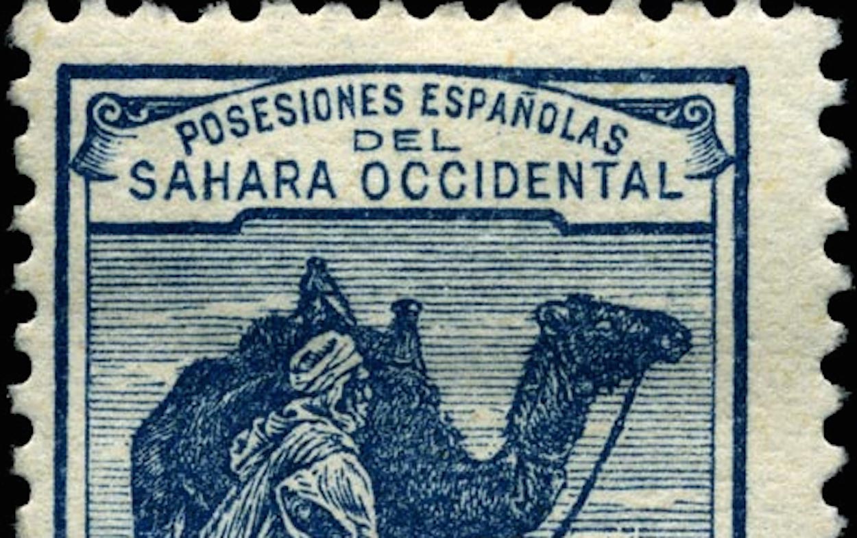 Sello del Sáhara de 1920.