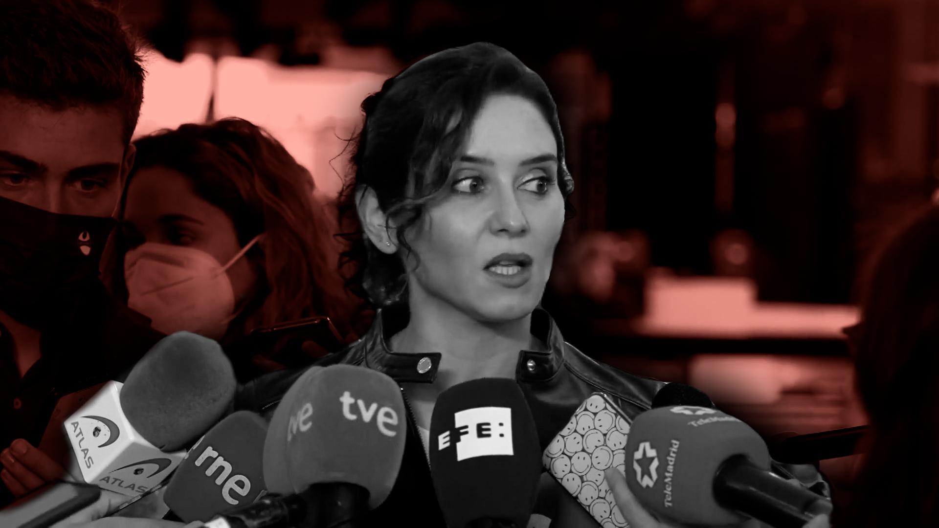 Ayuso atiende a los medios en Bruselas. Comunidad de Madrid.