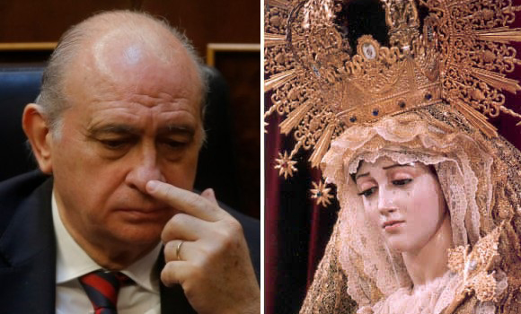 La Virgen de los Dolores, galardonada por Fernández-Díaz con la Cruz de Plata de la Guardia Civil