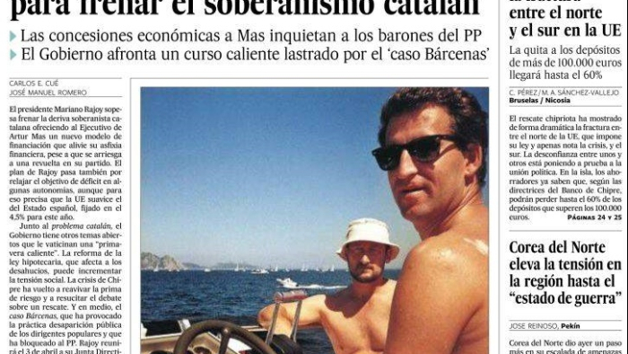 portada de El País del 31 de marzo de 2013
