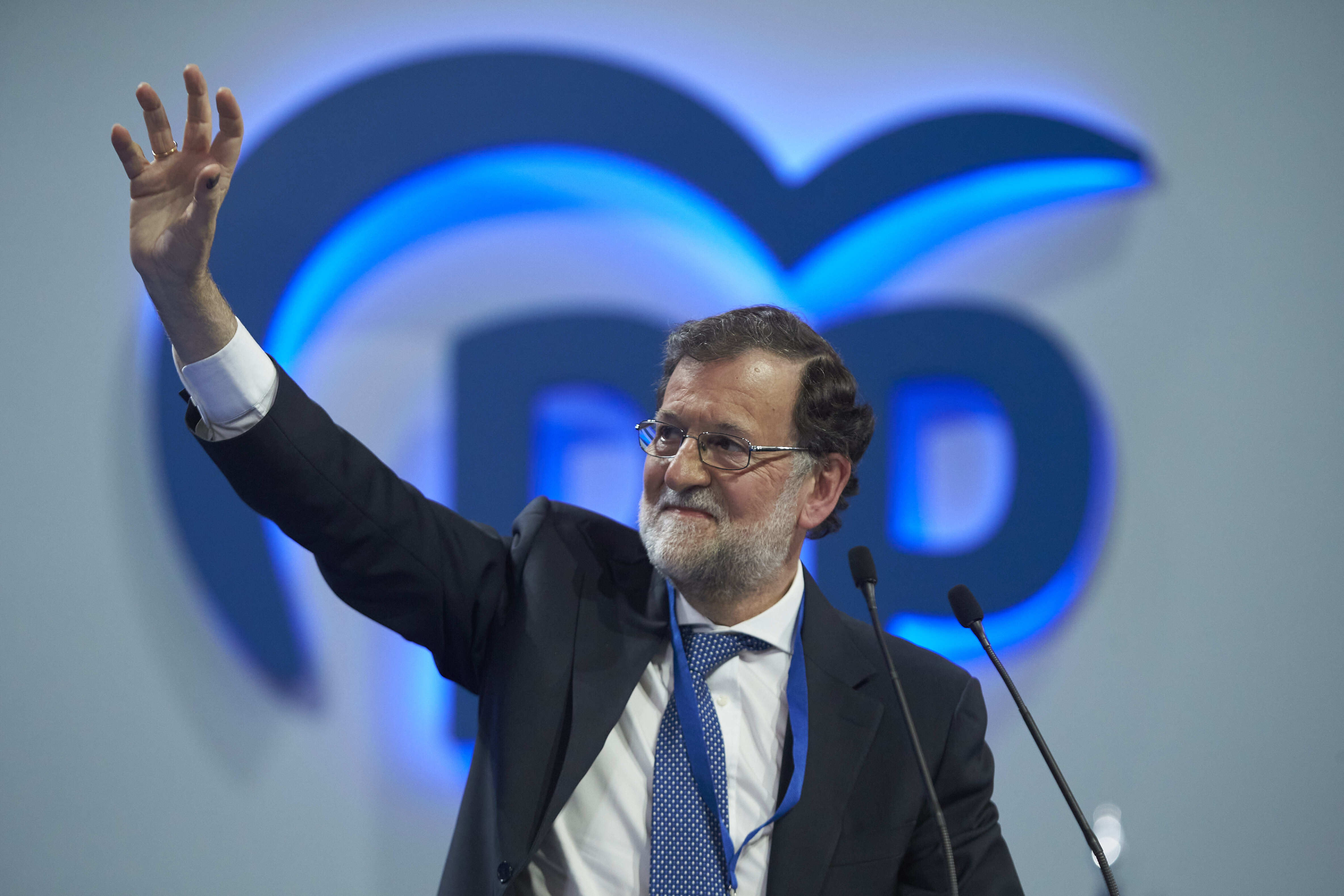 Mariano Rajoy, durante el XX Congreso del PP. EP