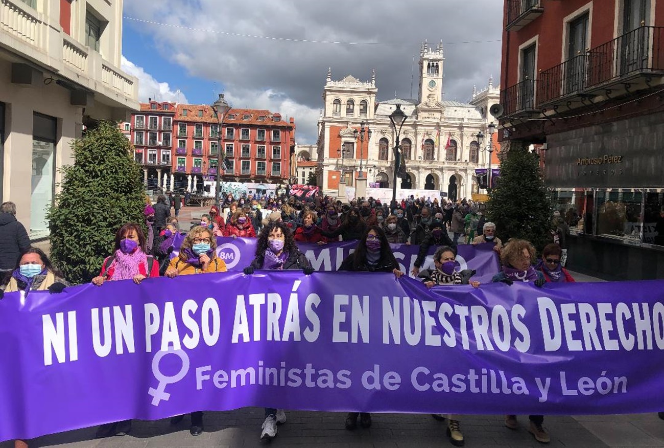 Imagen de archivo de una manifestación feminista en Valladolid
