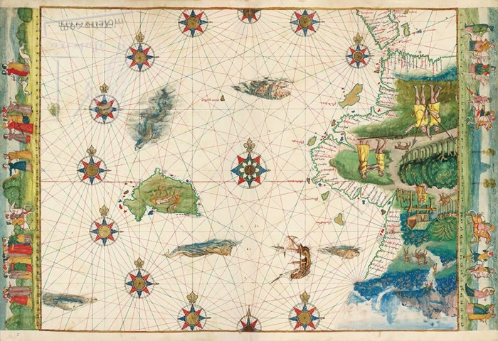 El mapa es tan preciso que se identifican accidentes geográficos como el río Endeavour o como en la imagen, el perfil marítimo de Queensland