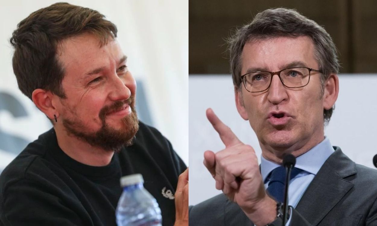 Pablo Iglesias y Alberto Núñez Feijóo.