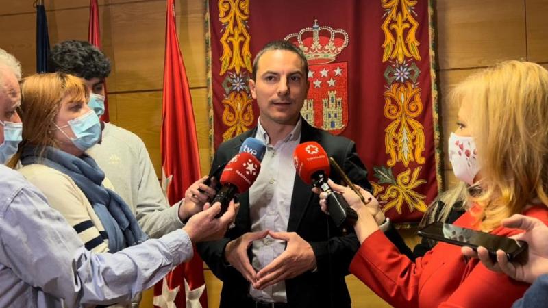 El secretario general del PSOE M y portavoz socialista en la Asamblea, Juan Lobato.