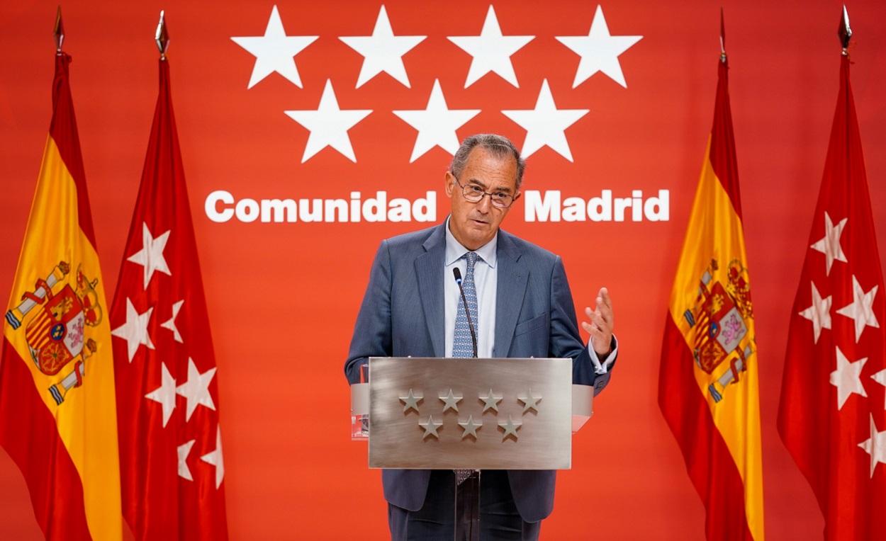 El consejero de Educación y portavoz del Gobierno de la Comunidad de Madrid, Enrique Ossorio. EP