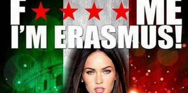 'F****ME. I'm erasmus', un cartel de una discoteca granadina coloca a las Erasmus como reclamo sexual