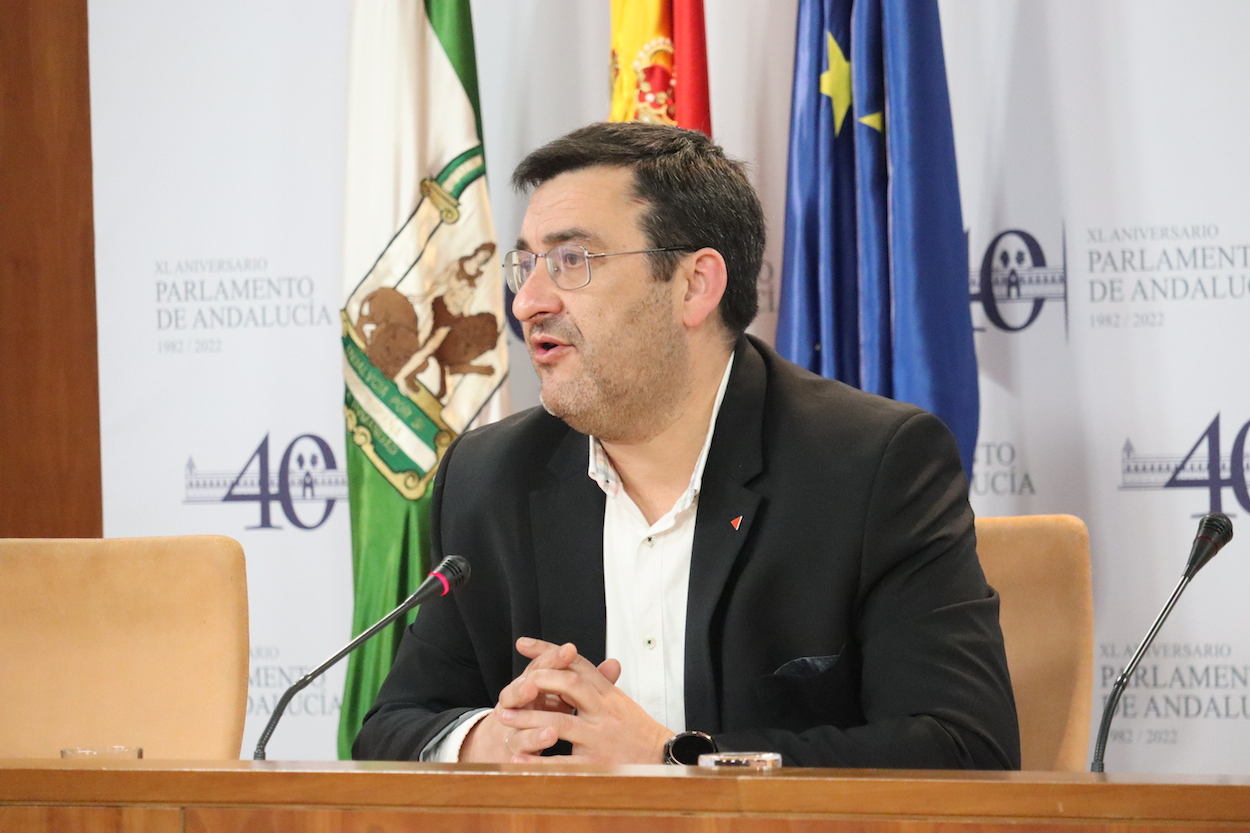 El portavoz adjunto del grupo parlamentario Unidas Podemos por Andalucía, Guzmán Ahumada