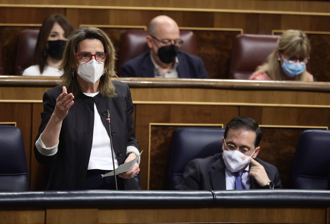 Teresa Ribera interviene en una sesión plenaria