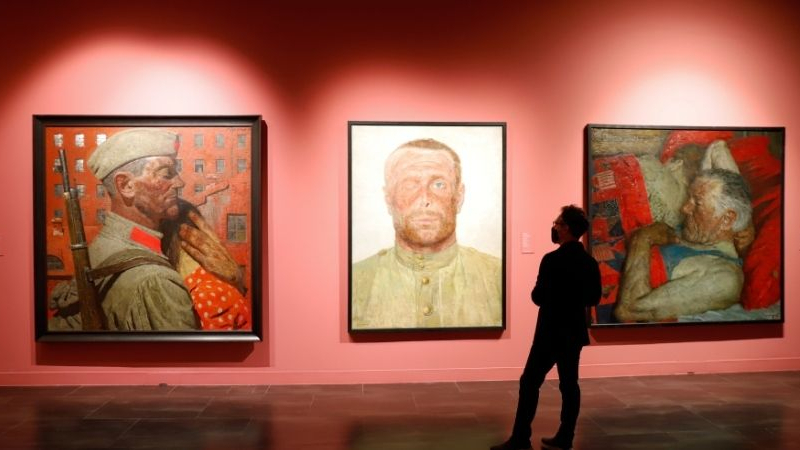Exposición 'Guerra y Paz en el arte ruso' del Museo Ruso de Málaga. EP Exposición 'Guerra y Paz en el arte ruso' del Museo Ruso de Málaga. EP