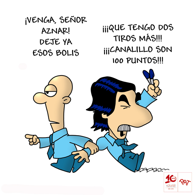 Aznar y el escote de Marta Nebot