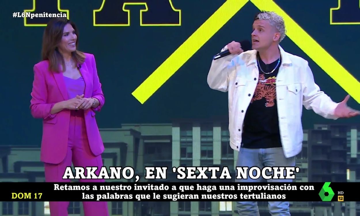 El rapero Arkano en 'La Sexta Noche'. La Sexta.