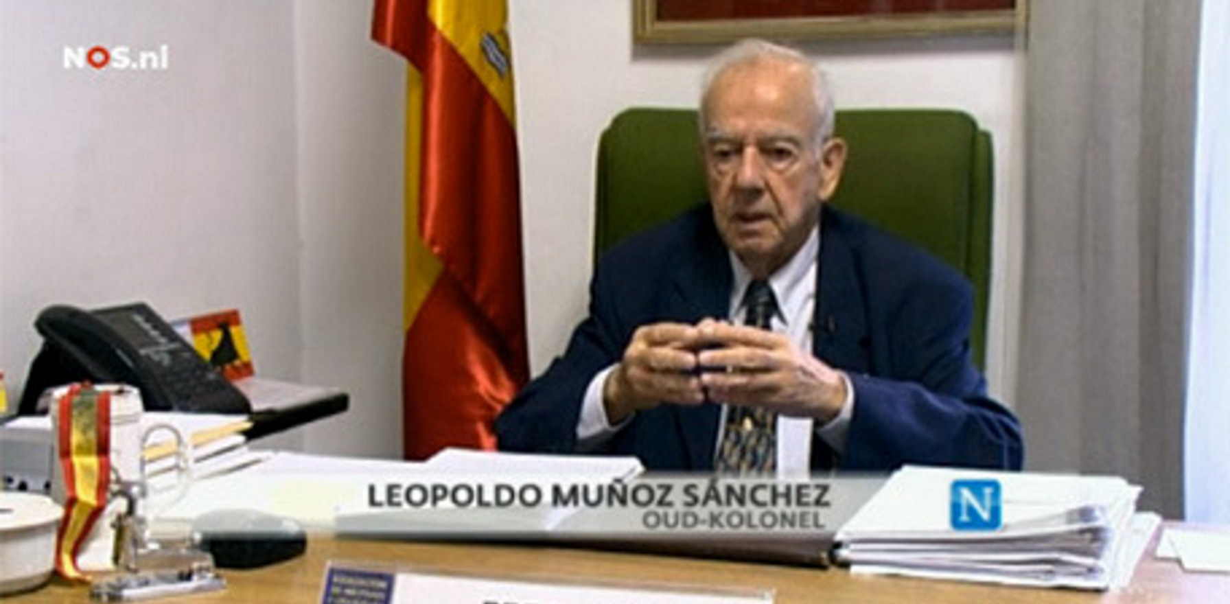 El presidente de la AME, el excoronel de Intendencia del Ejército de Tierra Leopoldo Muñoz Sánchez