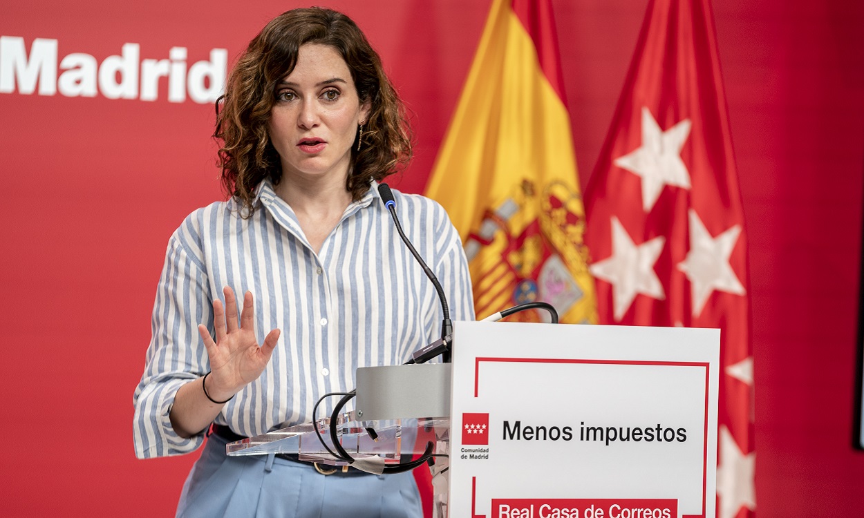 La presidenta de la Comunidad de Madrid, Isabel Díaz Ayuso. EP