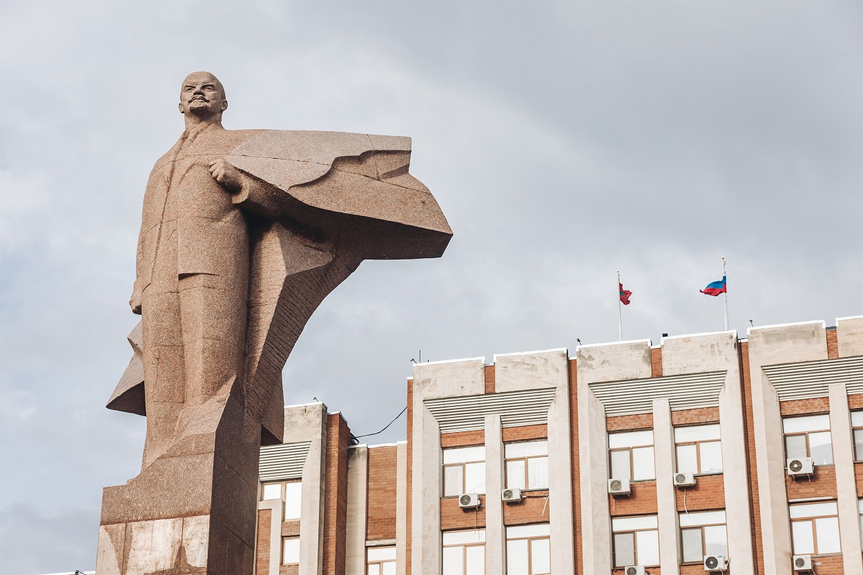 Una estatua de Lenin en Tiraspol. EP.