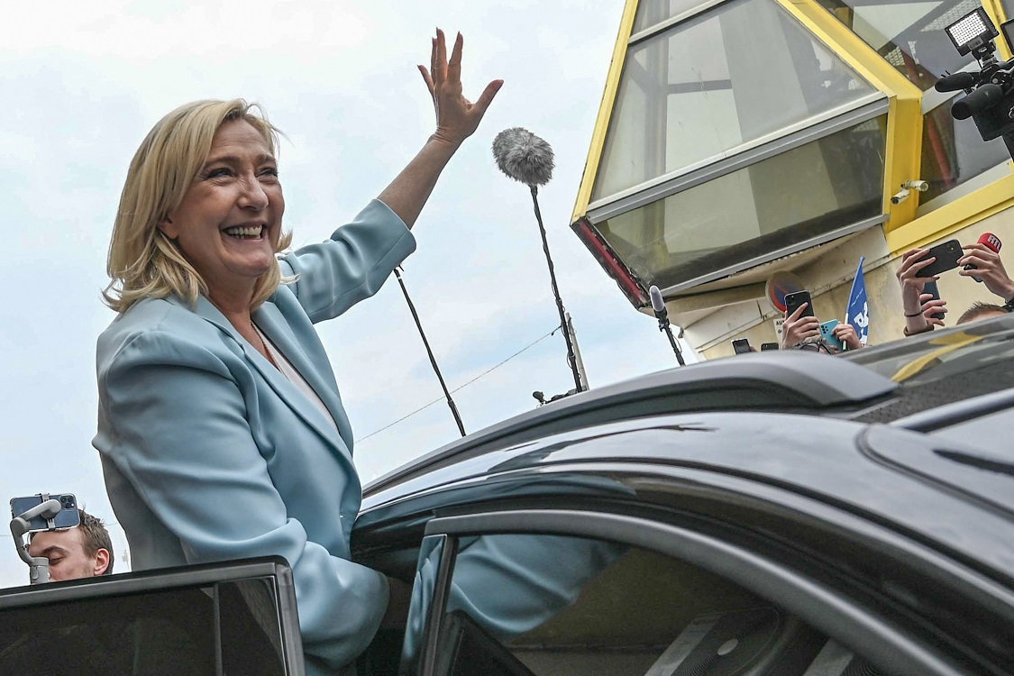 Marine le Pen en una imagen de archivo de las elecciones en Francia. Europa Press
