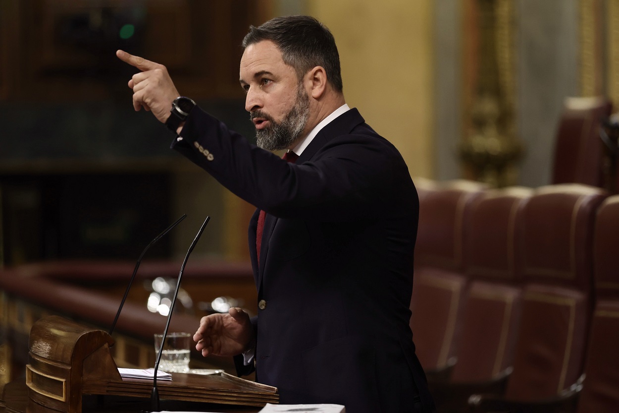 El líder de Vox, Santiago Abascal, en una imagen de archivo. Fuente: Europa Press.