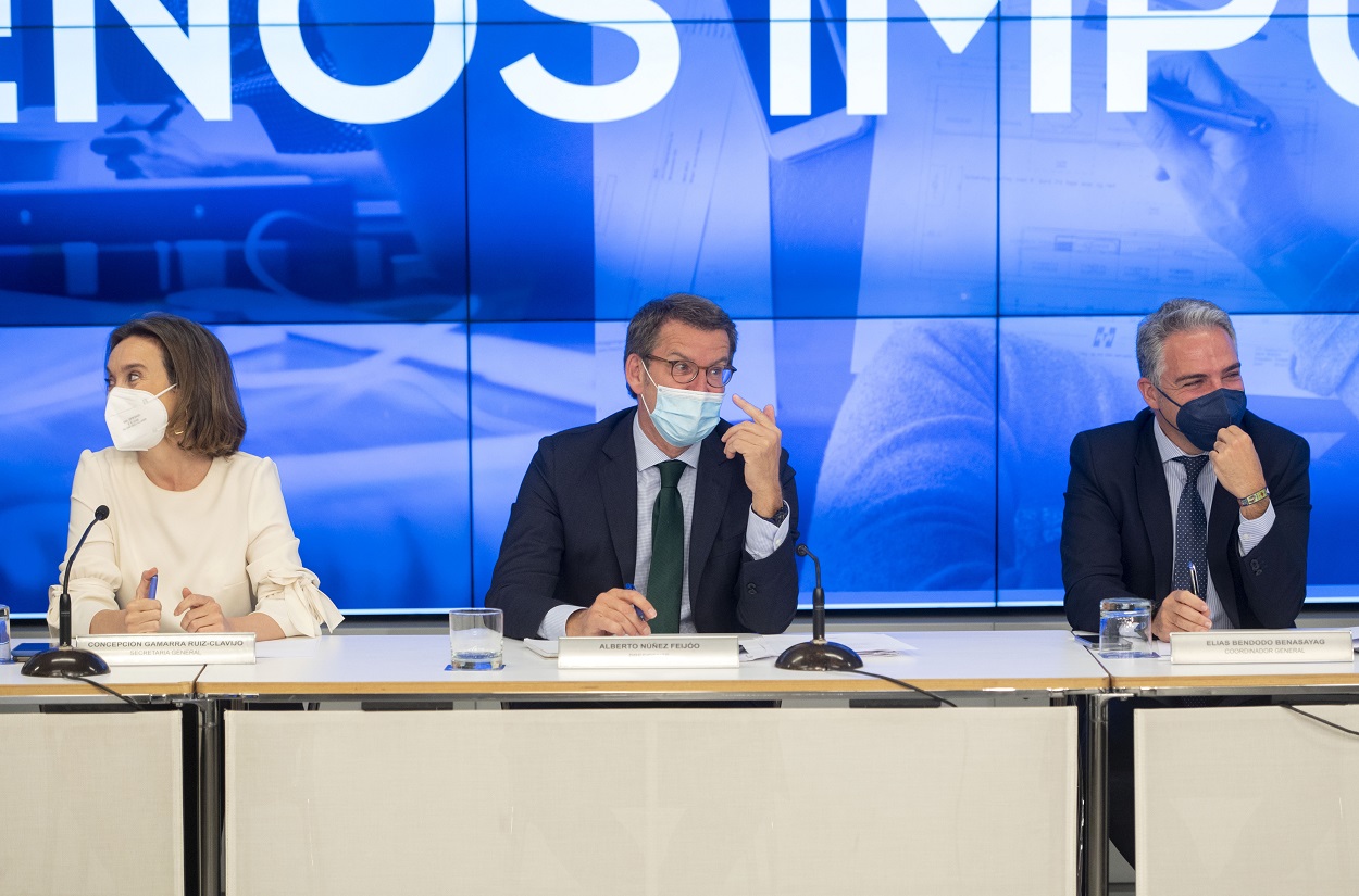 Preocupación en Génova por la guerra fratricida del PP de Madrid. EP