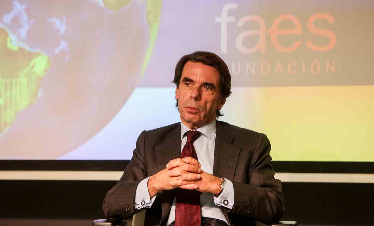 El expresidente del Gobierno y presidente de la Fundación FAES, José María Aznar. EP