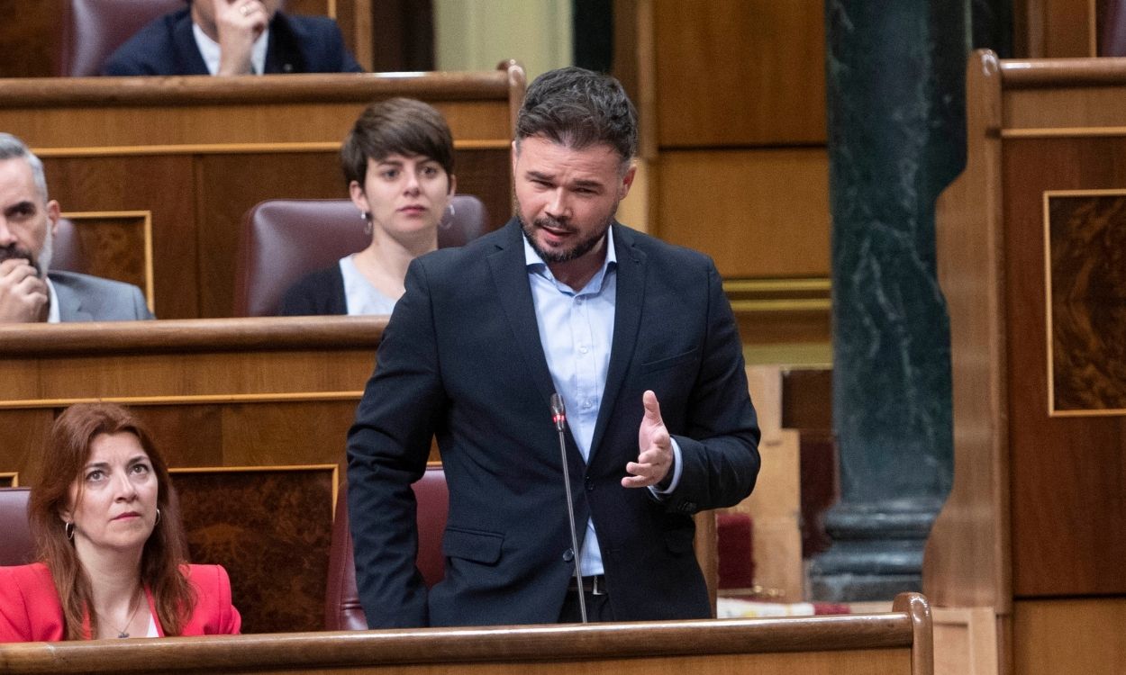 El portavoz de Esquerra Republicana (ERC) en el Congreso, Gabriel Rufián.