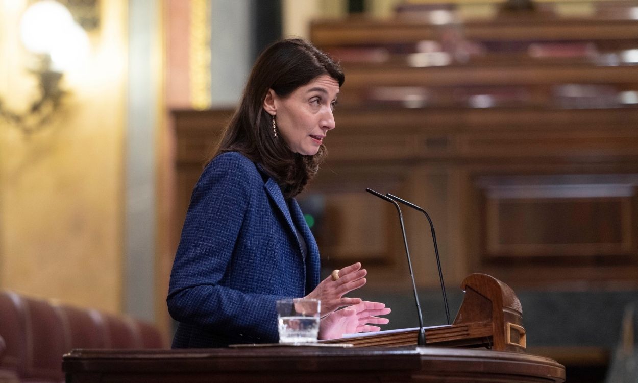 La ministra de Justicia, Pilar Llop, en el Congreso de los Diputados. EP