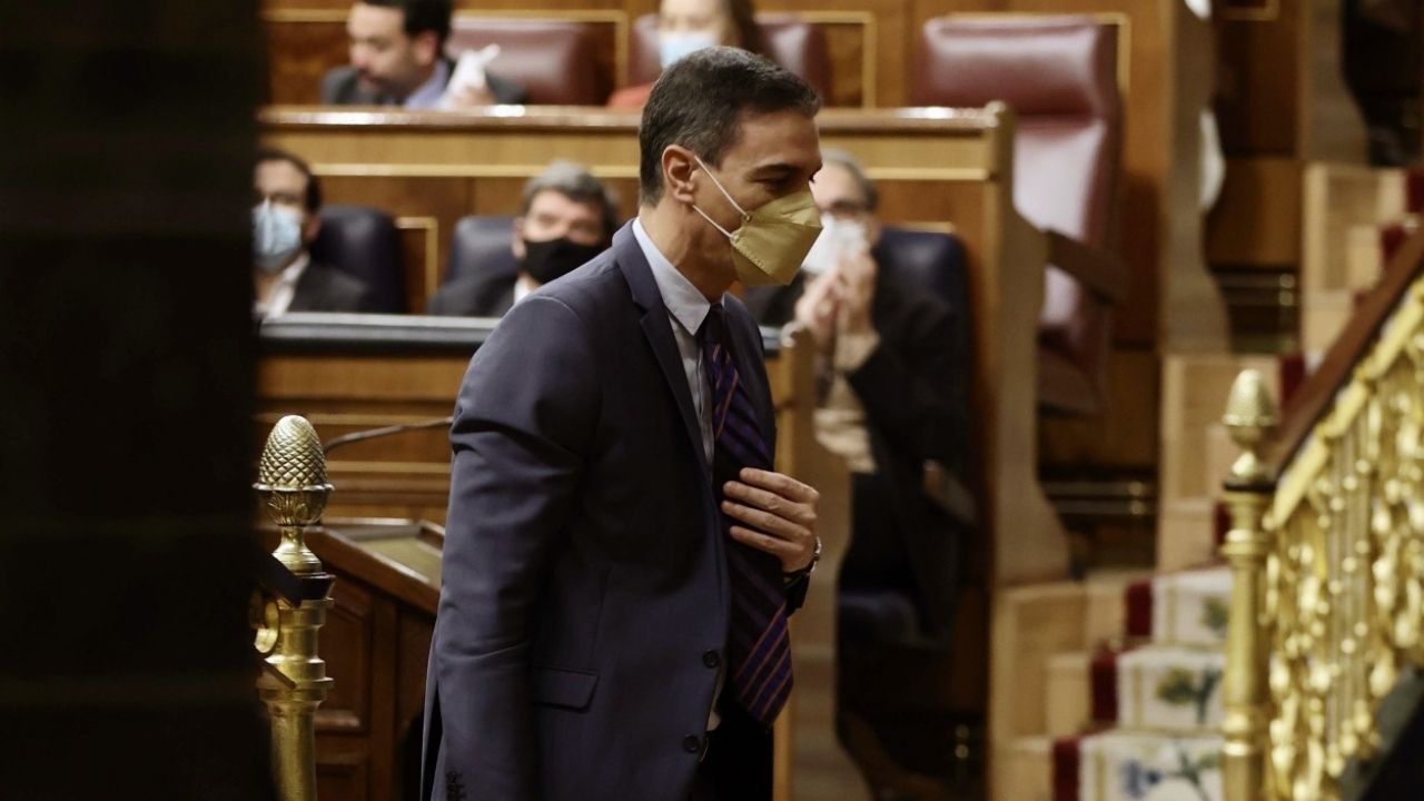 El presidente del Gobierno, Pedro Sánchez, en una sesión en el Congreso de los Diputados. Europa Press.