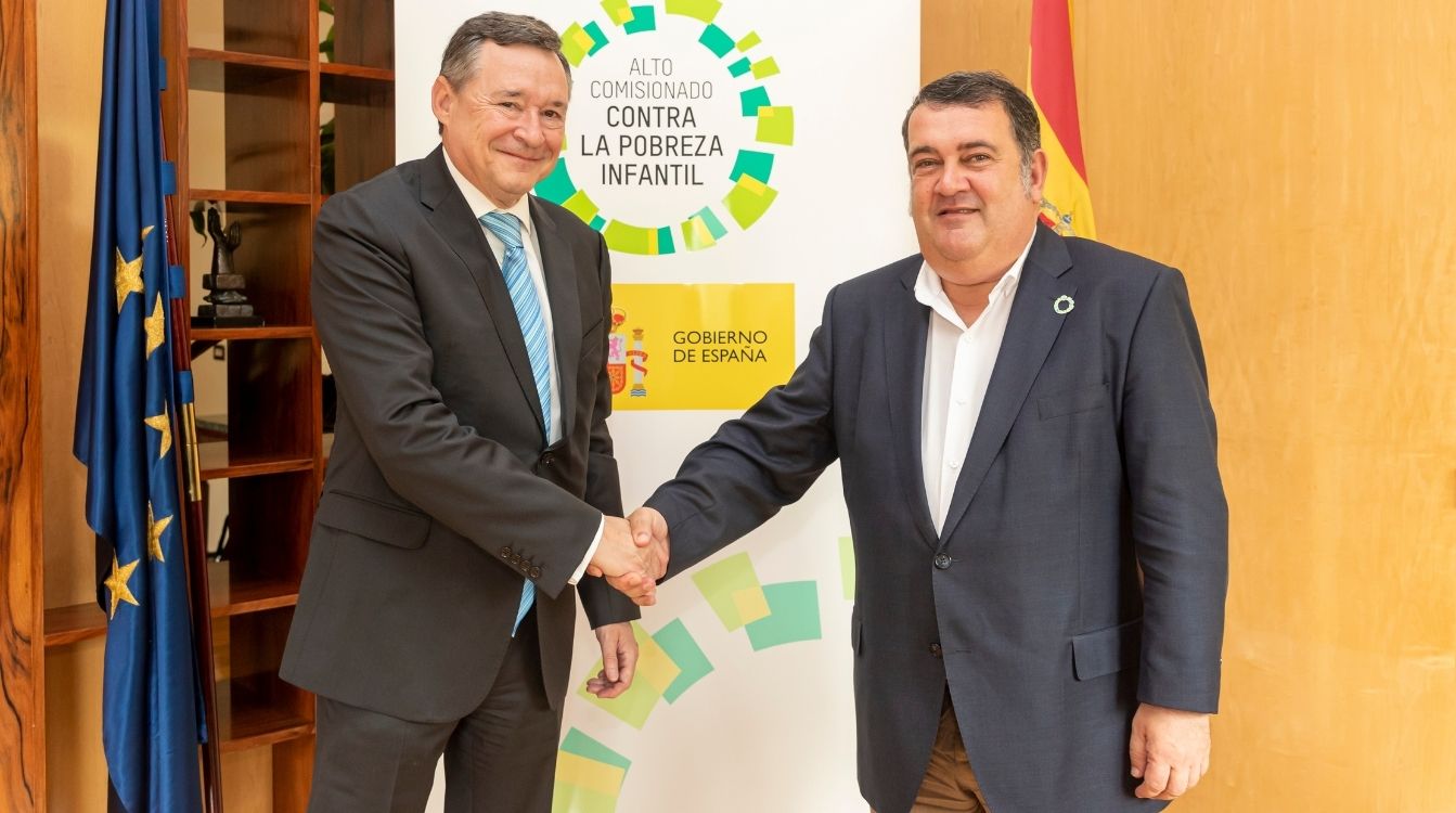 El presidente de Agbar, Ángel Simón, ha firmado su adhesión a la Alianza País Pobreza Infantil Cero’ del Gobierno de España