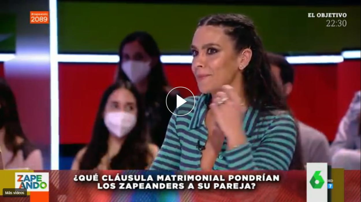 Cristina Pedroche en el programa de Zapeando